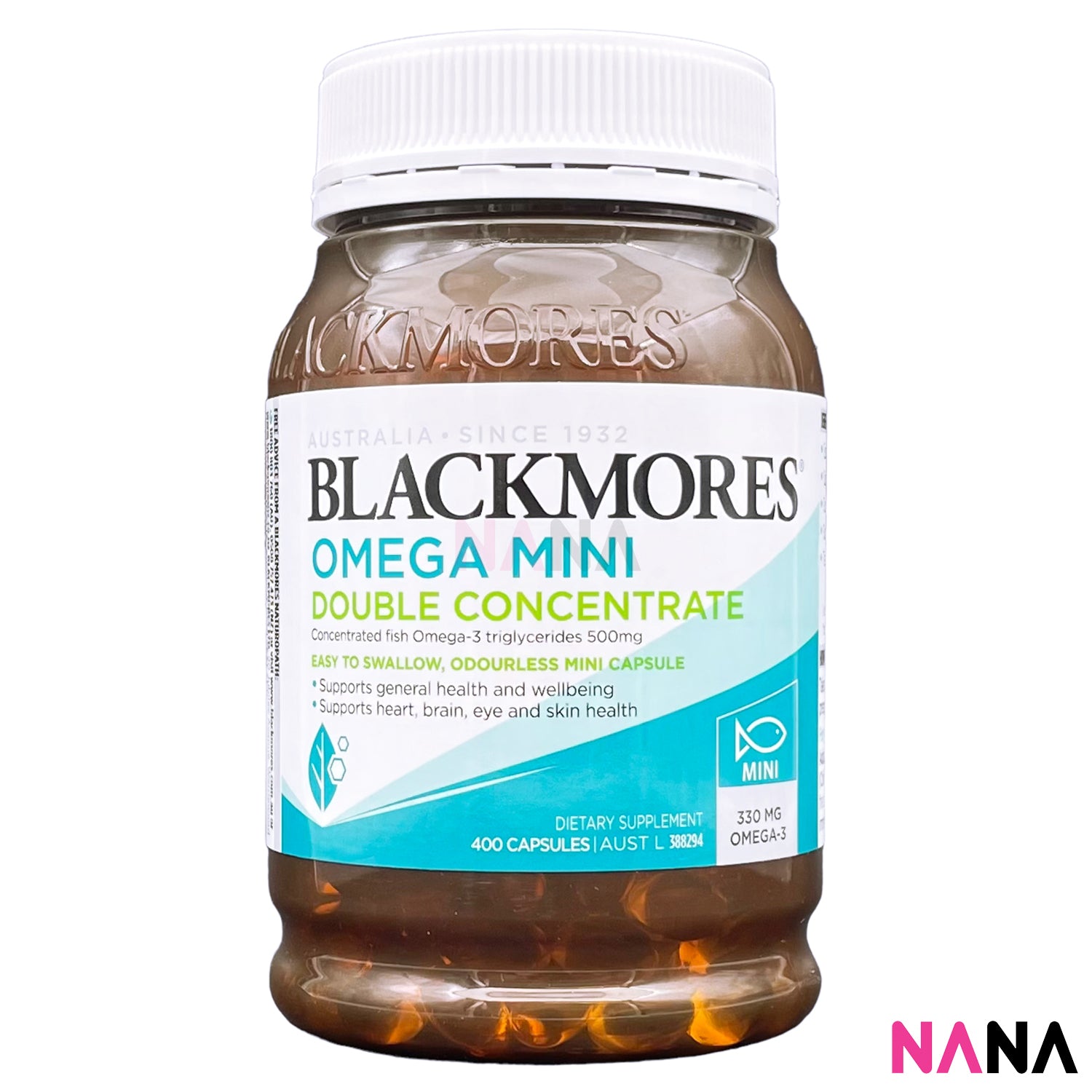 Blackmores Odourless Fish Oil Mini Caps 400 Capsules NANA MALL