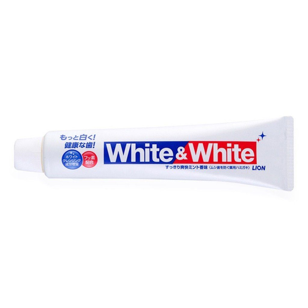 LION White & White Toothpaste (Clean Fresh Mint) 150g – NANA MALL