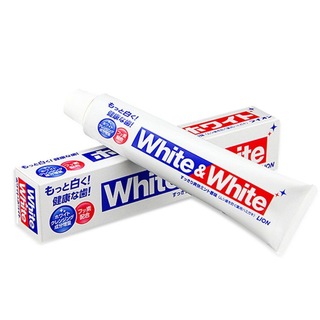 LION White & White Toothpaste (Clean Fresh Mint) 150g – NANA MALL